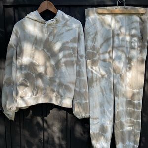 Z Supply Spiral Tie Dye Jogger Set Large